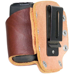 Clip-On Leather Tape Holster