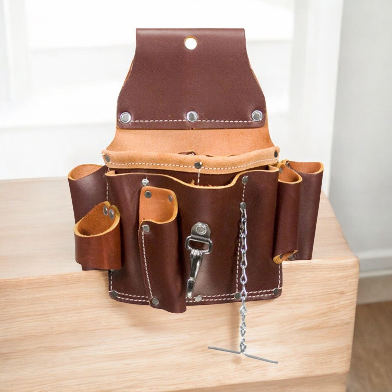 Electricians Leather Tool Pouch