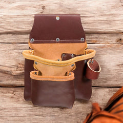 leather 2 pouches bags