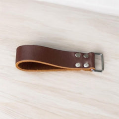 leather Utility Rectangular Loop