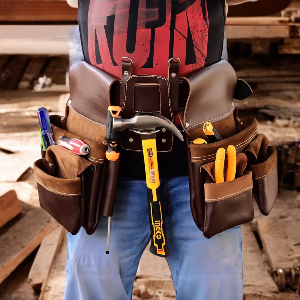CoreCraft 8-Pockets Leather Framer Toolbelt