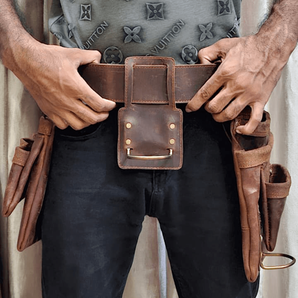 Vintage 7-Pocket Construction Tool Belt