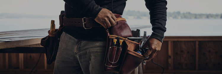 Leather Fastener Bag & pouches