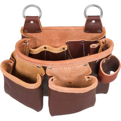 Beltless Leather Tool Bag with 3 Pouches