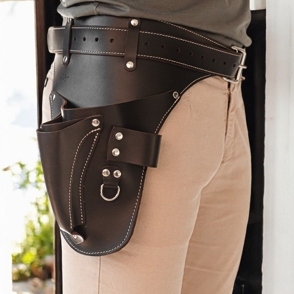 FloraFit leather tool belt with reinforced stitching