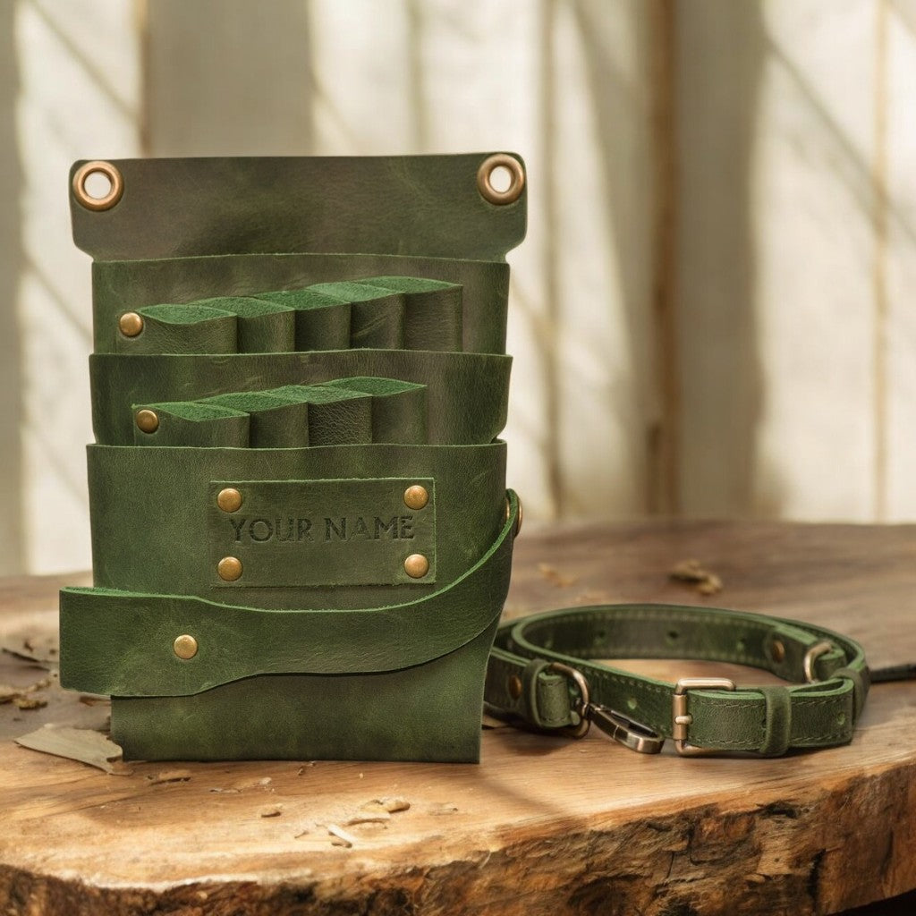 GreenShield Leather Tool Holder with adjustable strap