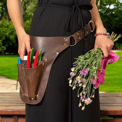 GreenGrip Leather Gardening Tool Belt