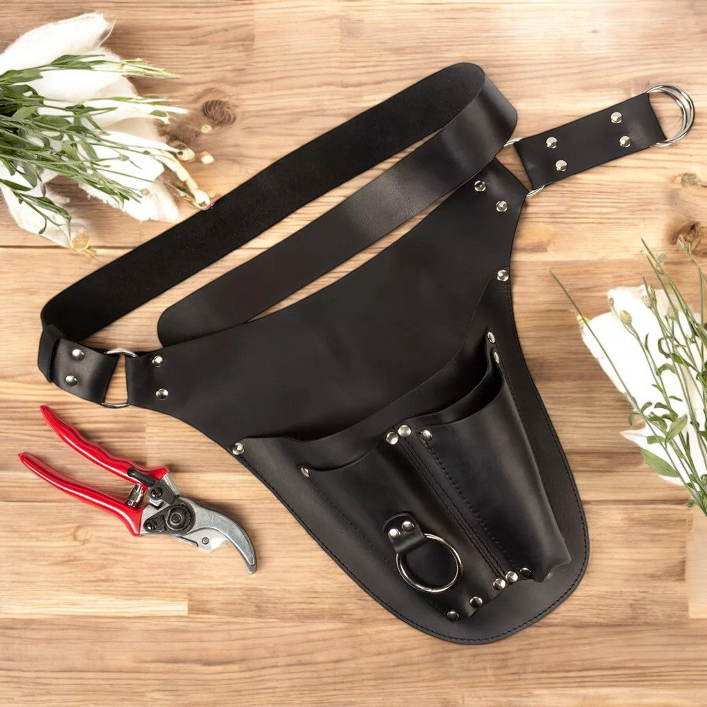 GreenGrip Leather Gardening Tool Belt