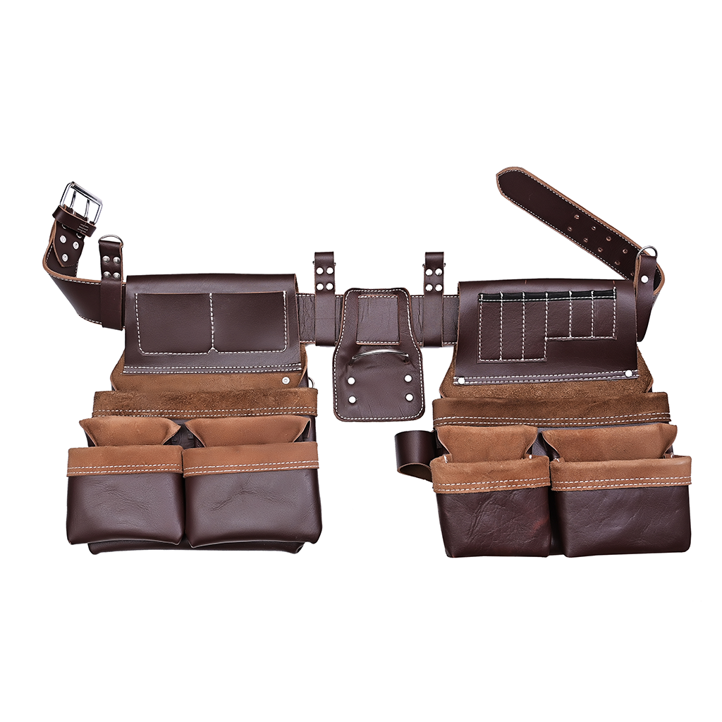 Premium leather roofing tool belt