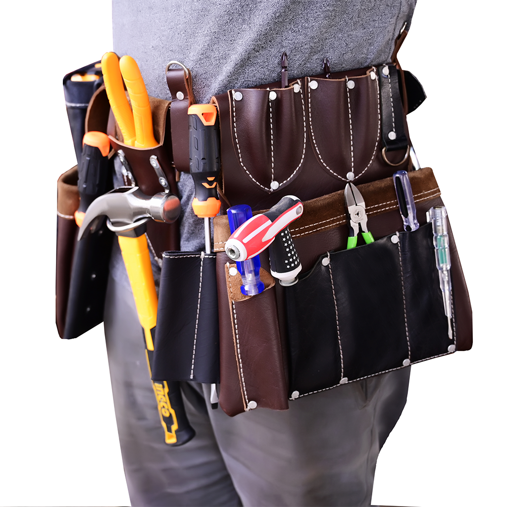 electrician leather tool belt