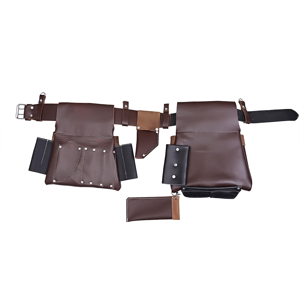 Durable leather belt for electricians.