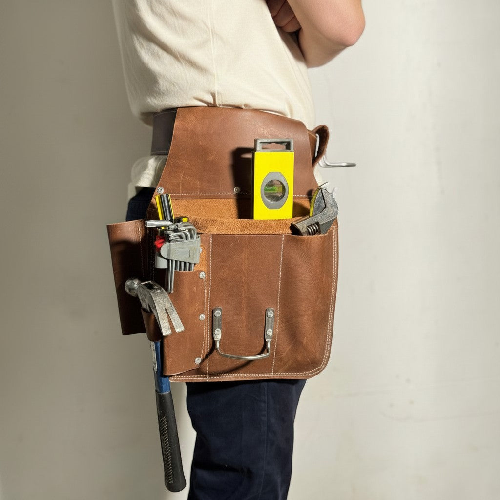 Professional drywall finisher tool belt by Bolt Belts