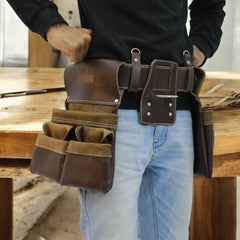 leather framer tool belt